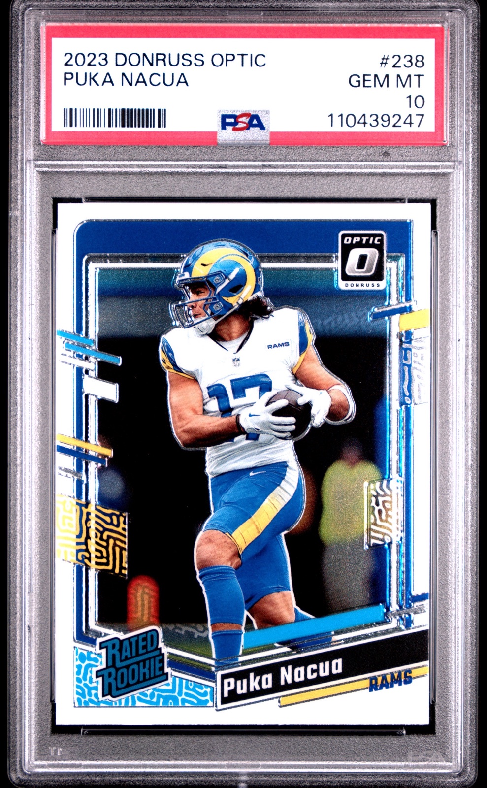 2023 Donruss Optic 2023 PUKA NACUA DONRUSS OPTIC ROOKIE #238 PSA 10, PSA 10, photo 1 of 2