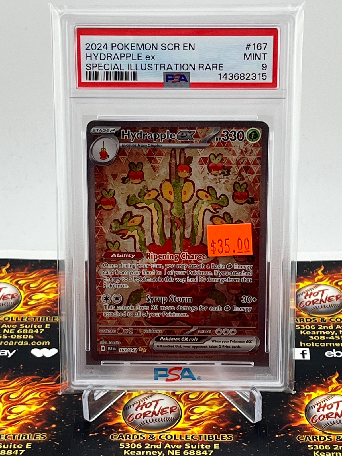 2024  2024 HYDRAPPLE EX SPECIAL ILLUSTRATION RARE #167/142 PSA 9