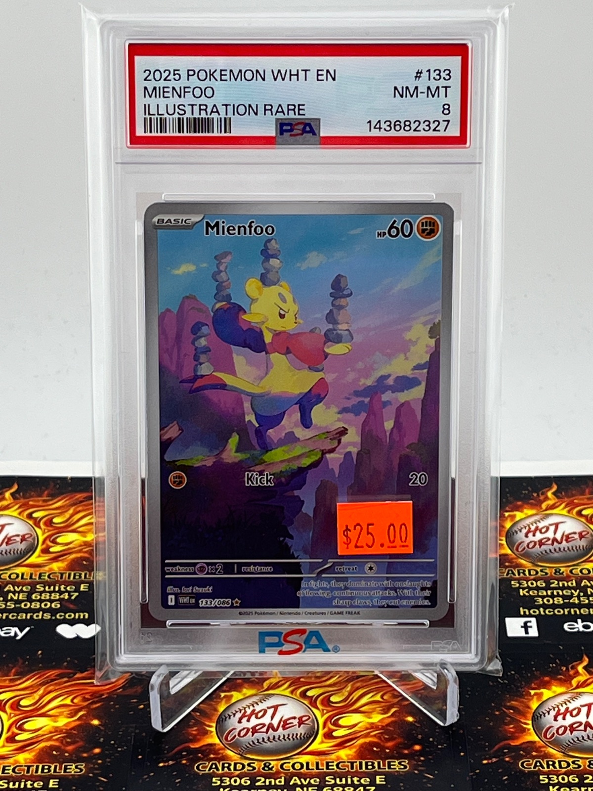 2025  2025 MIENFOO ILLUSTRATION RARE #133/086 PSA 8