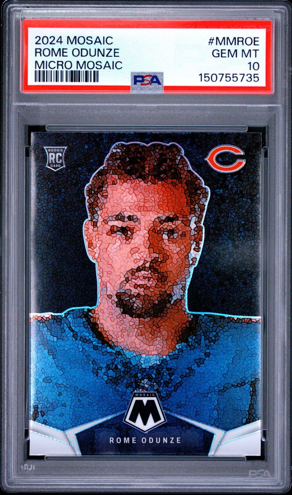 2024 Rome Odunze Mosaic Micro Mosaic #MMROE PSA 10