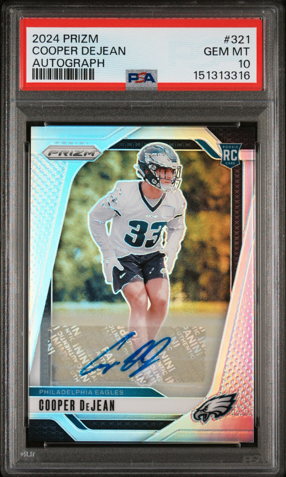 2024 Cooper Dejean Prizm Auto #321 PSA 10