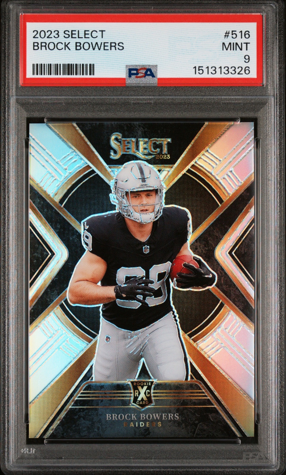 2023 Brock Bowers Select Xrc #516 PSA 9