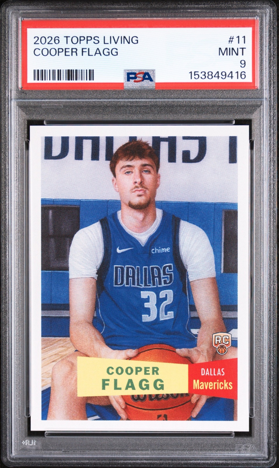2026 Cooper Flagg Topps Living Set #11 PSA 9
