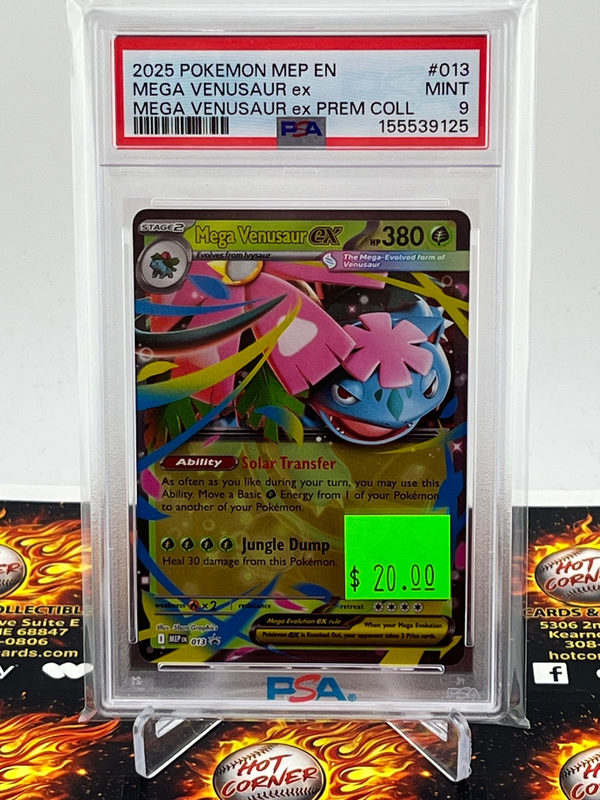 2025  2025 MEGA VENUSAUR EX PREMIER COLLECTIONS #013 PSA 9