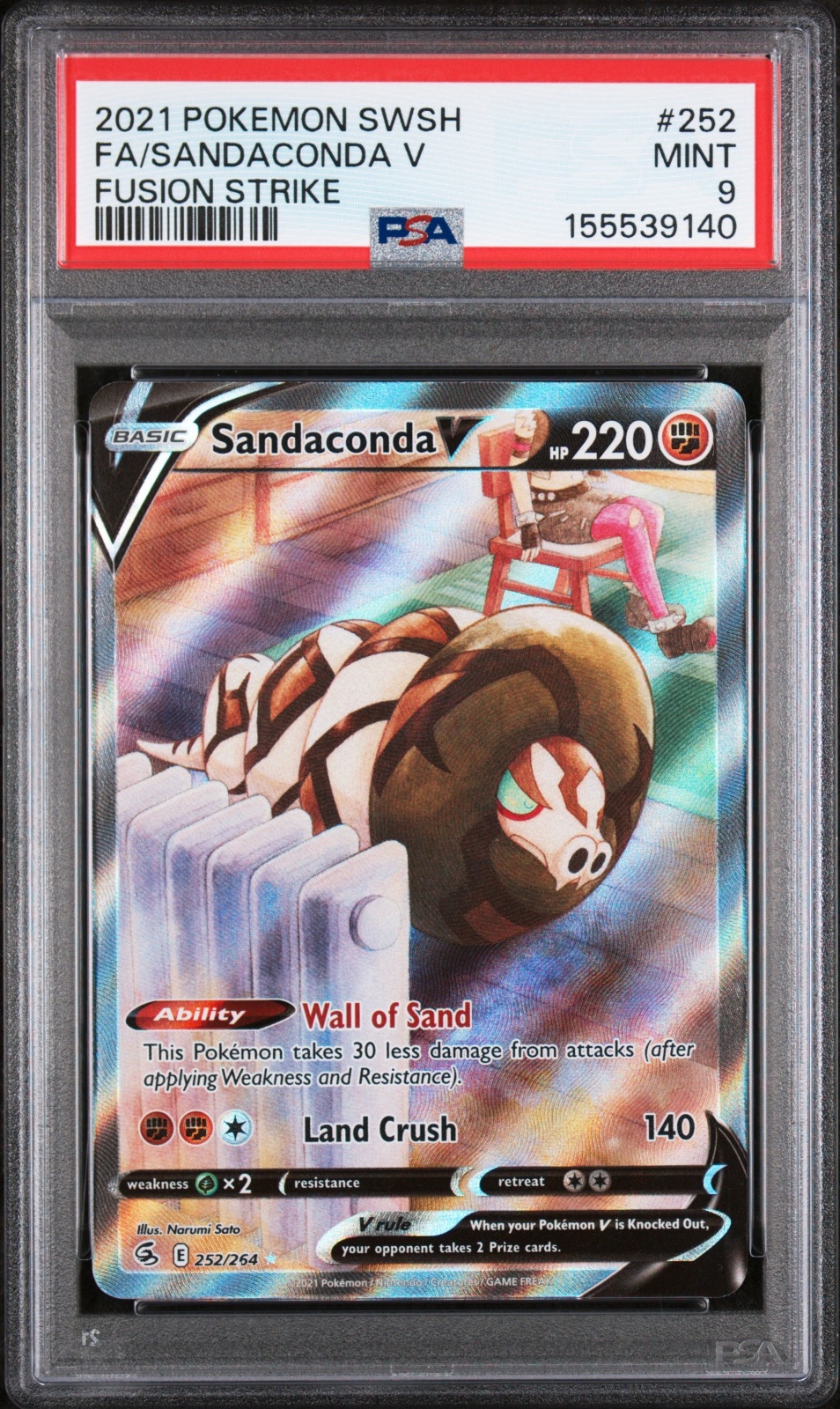 2021  2021 FULL ART SANDACONDA #252/264 PSA 9
