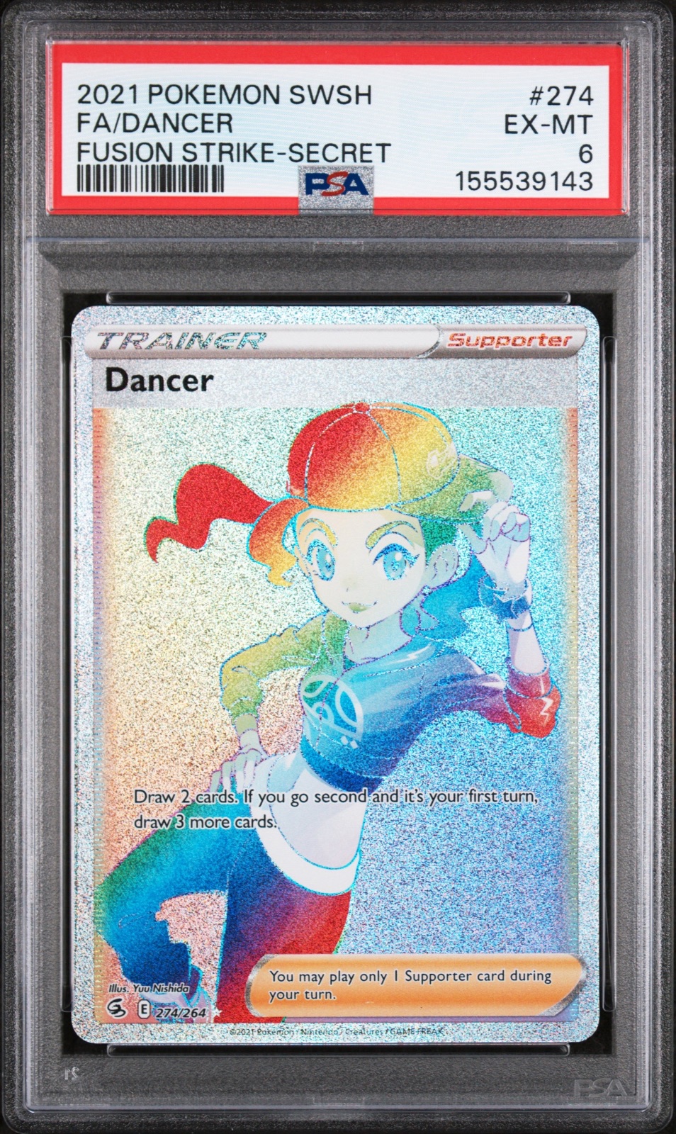 2021  2021 FA DANCER #274/264 PSA 6