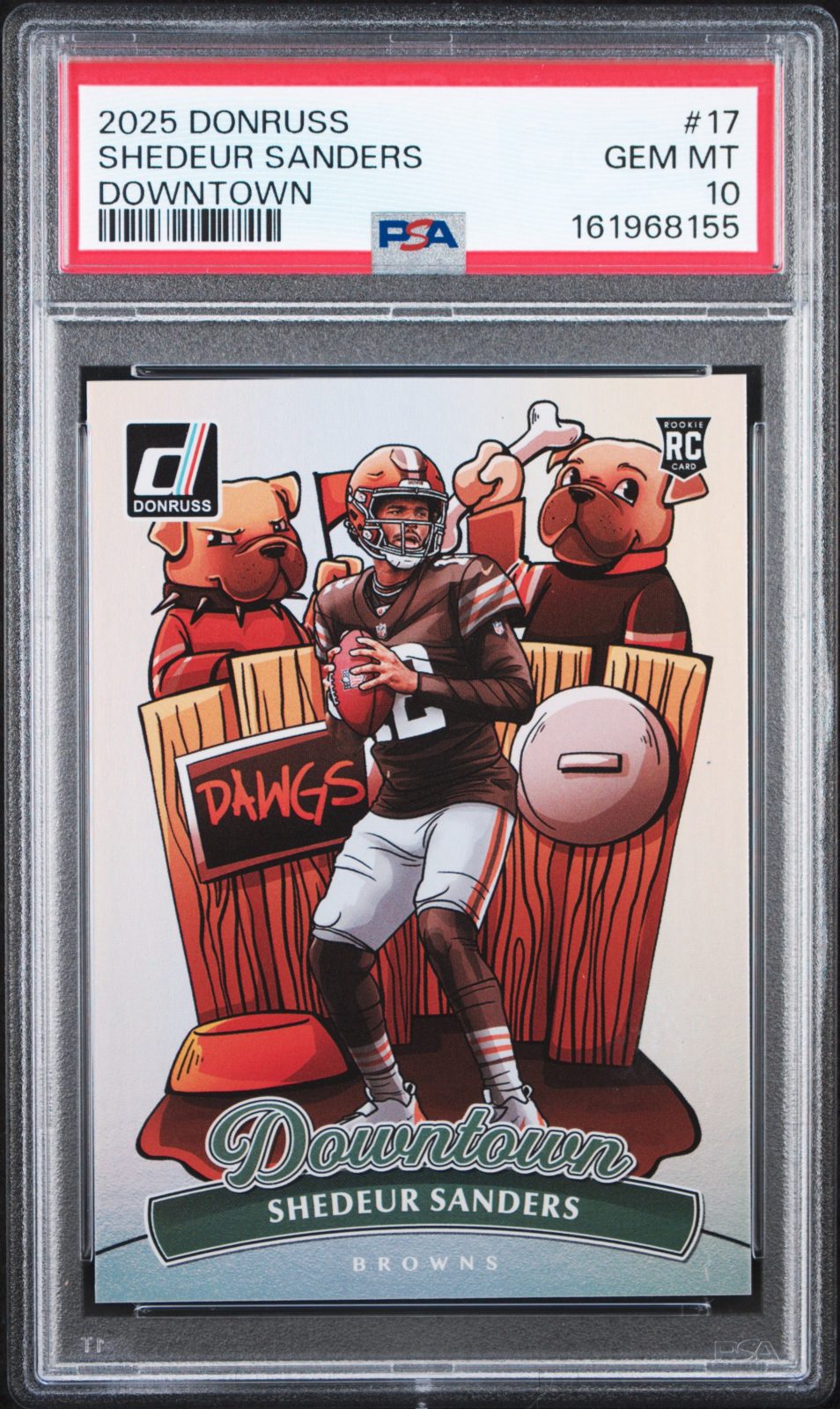 2025 Shedeur Sanders Donruss Downtown #17 PSA 10
