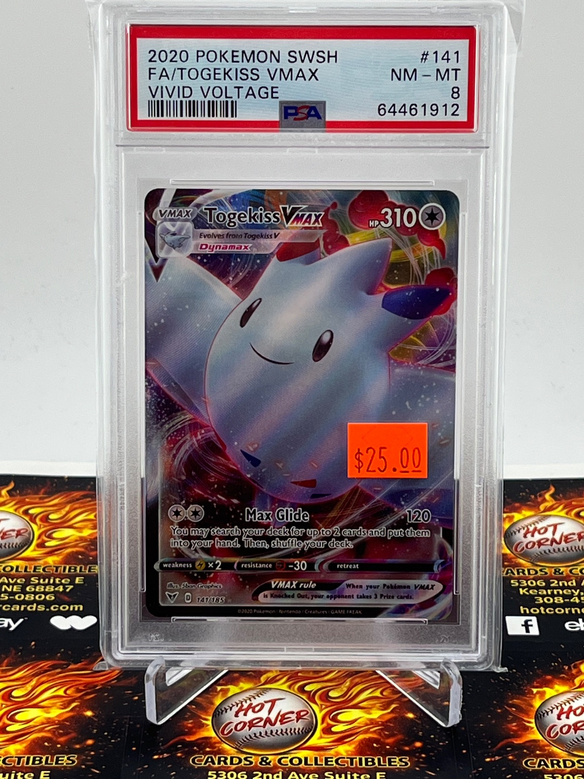 2020  2020 FA/ TOGEKISS VMAX #141/185 PSA 8