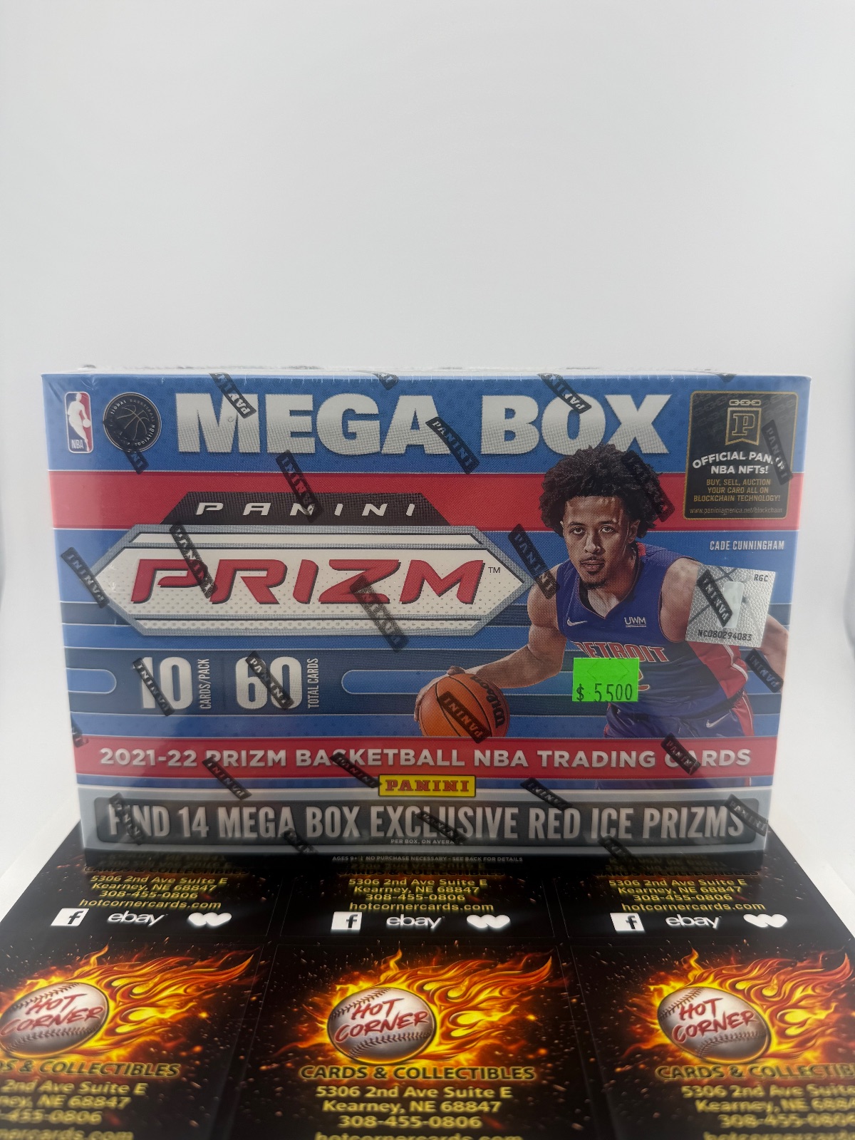 2021 Prizm Red Ice Exclusive 2021-22 Prizm Red Ice Exclusive Basketball Mega Box